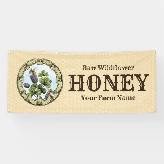 Bienen und Clover Honey Business Banner (Horizontal)