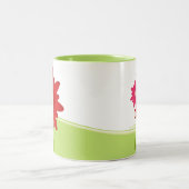 Bienen-und Gänseblümchen-Blumen-Garten Zweifarbige Tasse (Mittel)