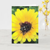 Bienen und Gelbe Blume Karte (Gelbe Blume)