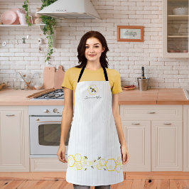 Bienen und Gelbe Hexagon Print Schürze