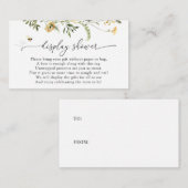 Bienen und Gelbe Wildblume Display Dusche Umschlie Begleitkarte (Vorne/Hinten)