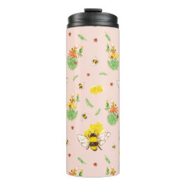 Bienen und Glückskäfer  Thermosbecher