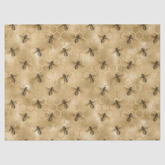 Bienen- und Goldwabenkleidung Seidenpapier (Vorderseite)