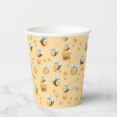 Bienen und Honey First Baby's Birthday Pappbecher (Vorderseite)