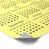 Bienen und Honeycomb 2024 Kalenderposter Poster (Ecke)