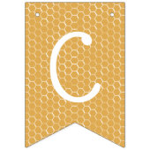 Bienen und Honeycomb Glückwünsche Wimpelkette (Erste Fahne)