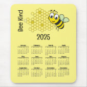 Bienen und Honeycomb - Kalender 2025 Mousepad (Vorne)