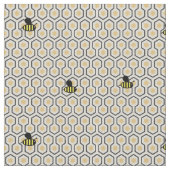 Bienen und Honeycomb Style 2 Kinderskraft Stoff (Nahaufnahme)