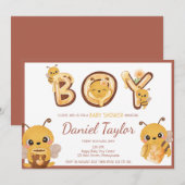 Bienen und Honig Süßigkeiten Briefe Baby Dusche Einladung (Vorne/Hinten)