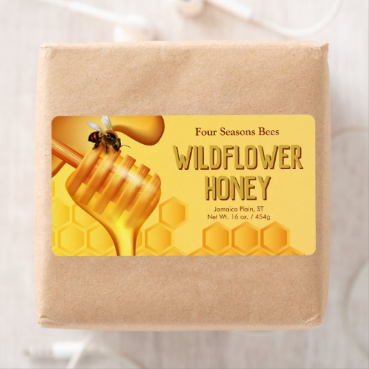 Bienen- und Honigtaube-Gelbe goldene Produktkennze (Insitu)