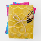 Bienen und Honigwabe Geschenkpapier Set (Beispiel)