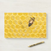 Bienen und Honigwabe Post-it Klebezettel (Auf Schreibtisch)