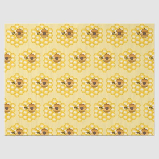 Bienen und Honigwabe Seidenpapier (Vorderseite)