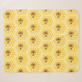 Bienen und Honigwabe Sherpadecke (Vorderseite (Horizontal))