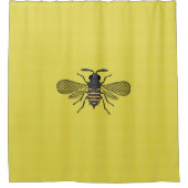 Bienen und Honigwaben - die Bienen Gerettet Duschvorhang (Vorderseite)