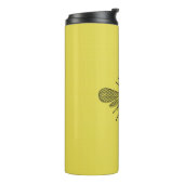 Bienen und Honigwaben - die Bienen Gerettet Thermosbecher (Nach links gedreht)