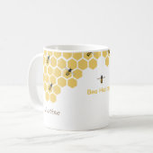Bienen und Honigwaben Kaffeetasse (Vorderseite Links)