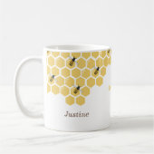 Bienen und Honigwaben Kaffeetasse (Links)