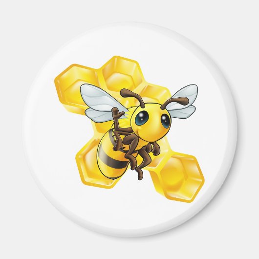 Bienen und Honigwaben Magnet (Vorne)