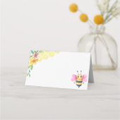 Bienen und Honigwaben Platzkarte (Rückseite)