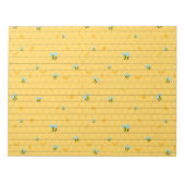 Bienen und Honigwabengeflechte Notepad Notizblock (Vorderseite)