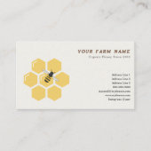 Bienen- und Honigwabenkarte Visitenkarte (Vorderseite)