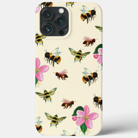 Bienen und Hummel Case-Mate iPhone Hülle (Rückseite)