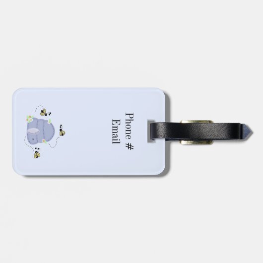 Bienen und ihre Bienen Gepäckanhänger (Rückseite horizontal)