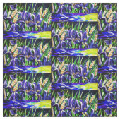 Bienen und Iris Skies Stoff (Muster)
