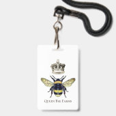 Bienen und Kronen Ausweis (Vorderseite mit Lanyard)