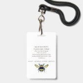 Bienen und Kronen Ausweis (Rückseite mit Lanyard)