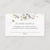 Bienen und Lavendel Wildblumen Windelwölfe Begleitkarte (Vorderseite)