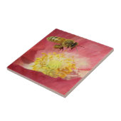 Bienen-und Mohnblumen-Blume Fliese (Seite)