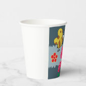 Bienen und Rose Blumengarten Pappbecher (Rechts)