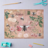 Bienen und Rose Ephemera Seidenpapier (Basteln)