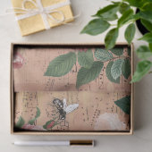 Bienen und Rose Ephemera Seidenpapier (Geschenk)