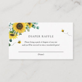 Bienen und Sonnenblumen Bücher für Babybettkarte Begleitkarte