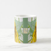 Bienen und Sonnenblumen Kaffeetasse (Mittel)