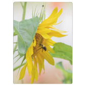 Bienen und Sonnenblumen Klemmbrett (Rückseite)