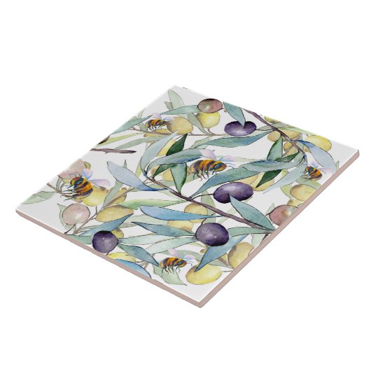 Bienen und Trauben Fliese (Seite)