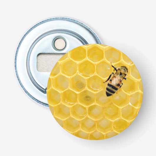 Bienen und Waben Flaschenöffner (Vorderseite)