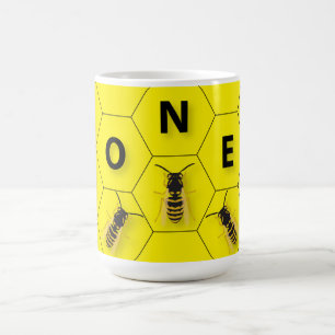Bienen und Waben Kaffeetasse