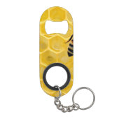 Bienen und Waben Mini Flaschenöffner (Rückseite)