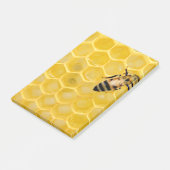 Bienen und Waben Post-it Klebezettel (angewinkelt)
