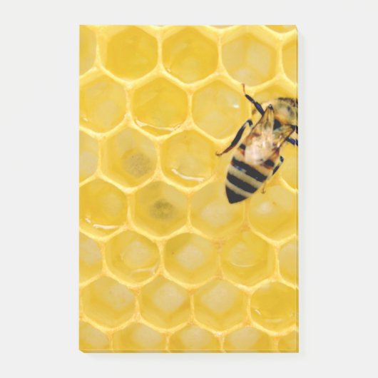 Bienen und Waben Post-it Klebezettel (Vorderseite)