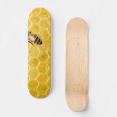 Bienen und Waben Skateboard (Vorderseite)