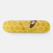 Bienen und Waben Skateboard (Horizontal)