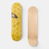 Bienen und Waben Skateboard (Vorderseite)