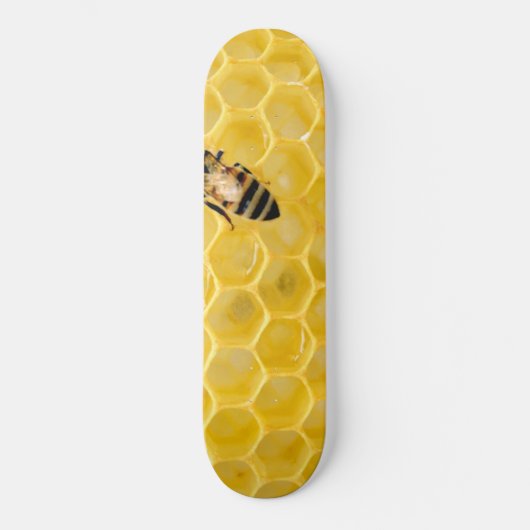 Bienen und Waben Skateboard (Vorderseite)