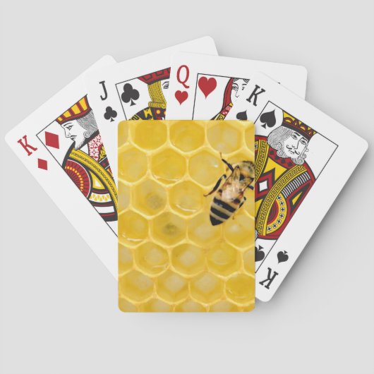 Bienen und Waben Spielkarten (Rückseite)